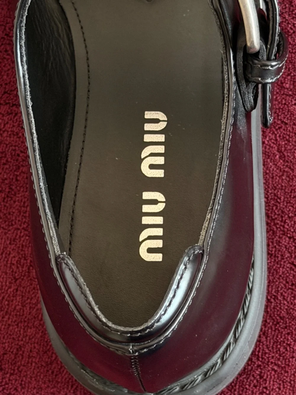 Miu Miu Black Leather Platform Mary Janes – Nearly New